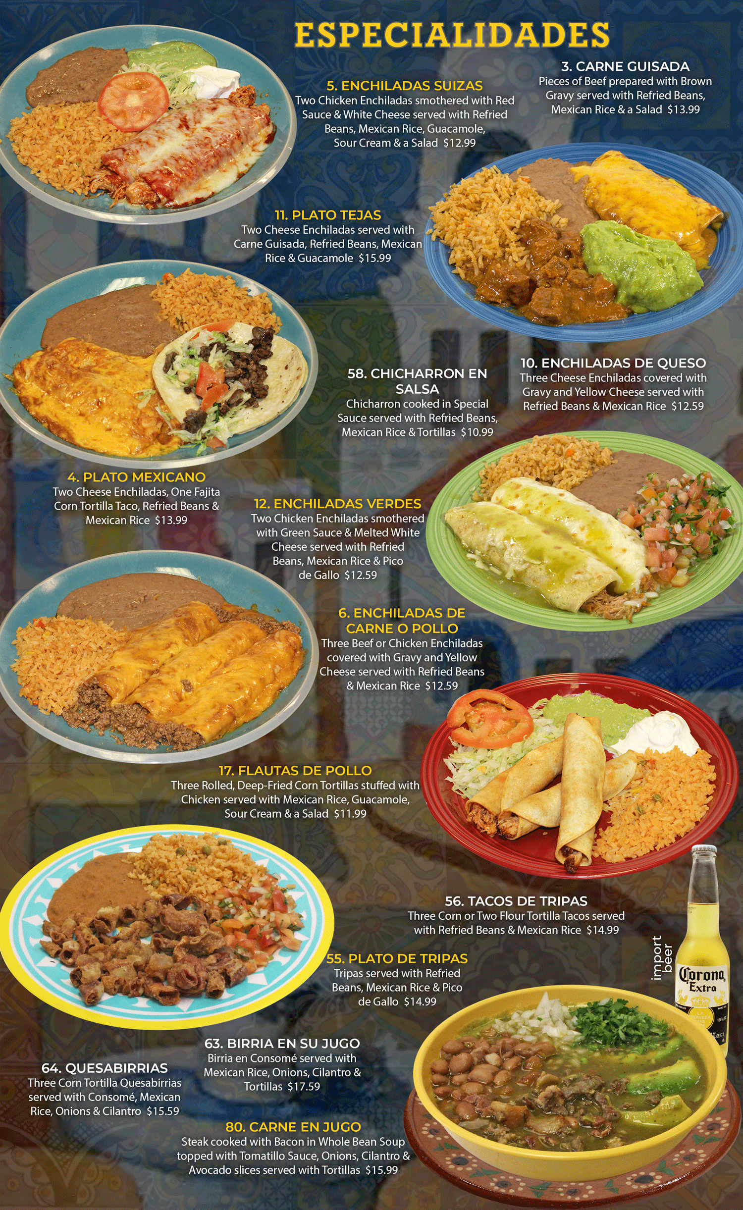 Taqueria Jalisco menu — page 10
